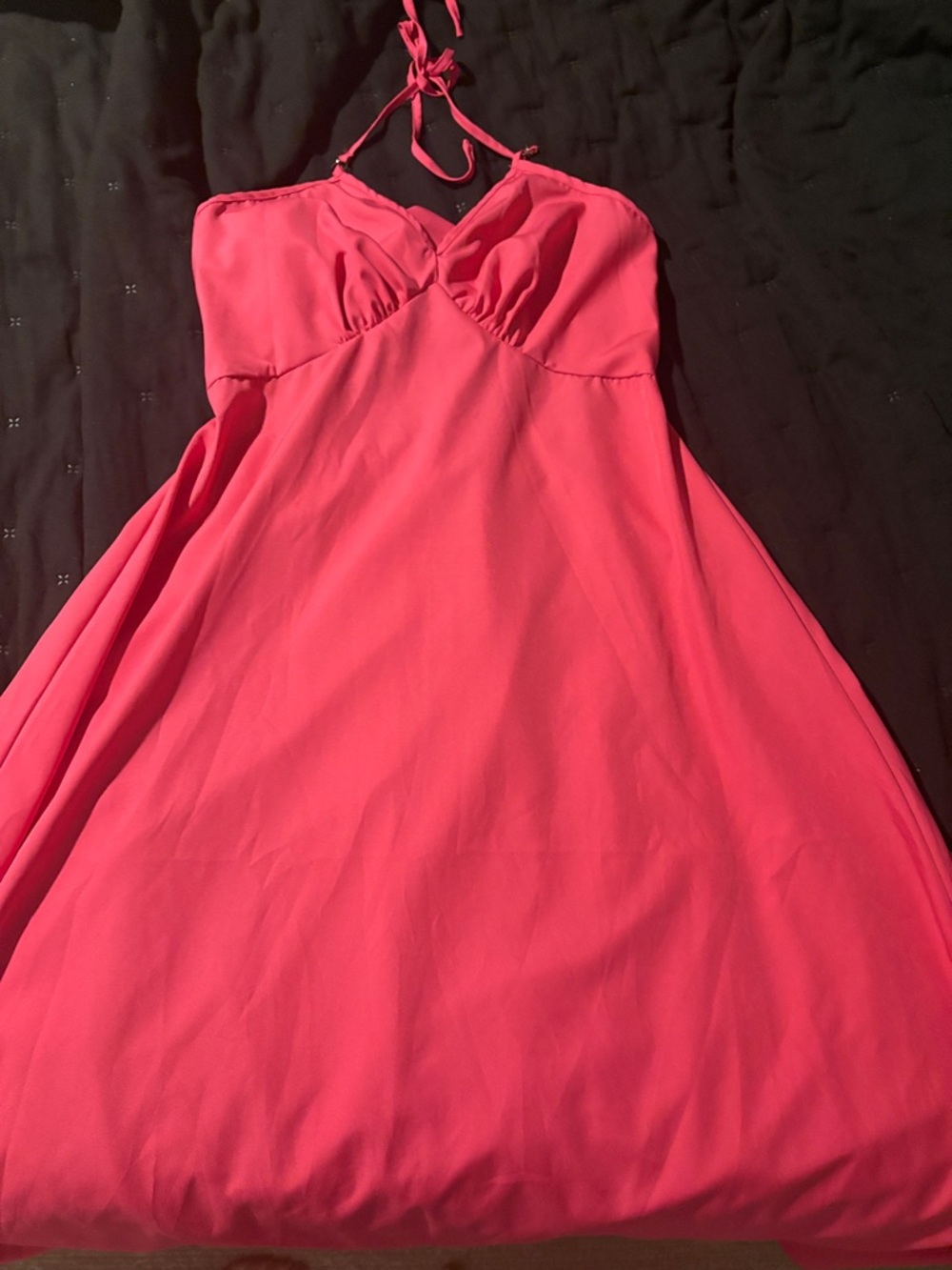 Women’s Halter Sundress in Bright Pink